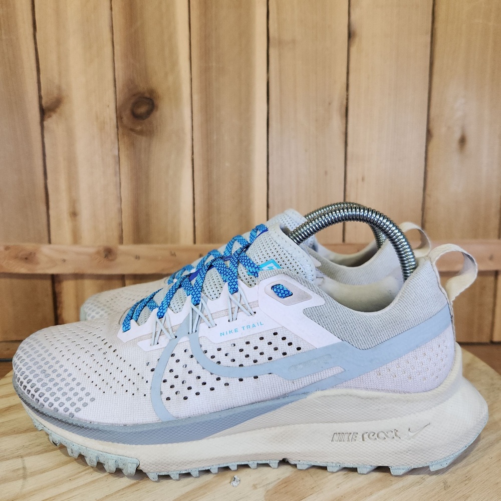 Nike React Pegasus Trail 4 Shoes Womens 8.5 Beige Running Sneakers DJ6159-600